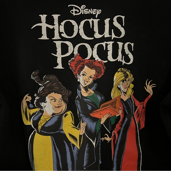 Disney Hocus Pocus Black Sweater with Colorful Characters - Picture 2 of 4